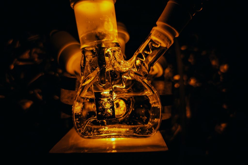 Photo taken by  MSCA fellow Dr. Aswin Gopakumar and entitled “CO2 vs Photoelectrochemistry”. Winner of the The beauty in science contest organised by BIST,